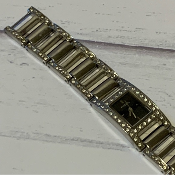 Fossil Ladies Diamond Bezel Black Dial Watch ES1172 - Picture 6 of 10